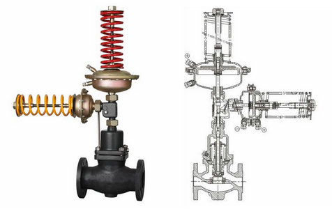 自力式壓力、壓差組合閥結(jié)構(gòu)圖